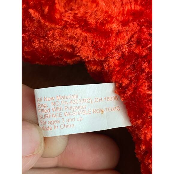 PBC International Crimson Red Valentines Plush Small 10" Teddy Bear - Picture 5 of 5